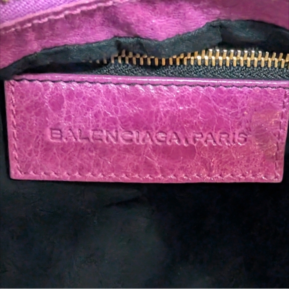 RARE Balenciaga Lambskin Motocross Giant 21 Day Hobo Bag in Lavender - Picture 14 of 16